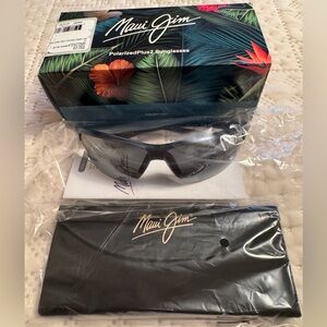 *NEW* Maui Jim Hot Sands Neutral Grey Wrap Unisex Sunglasses